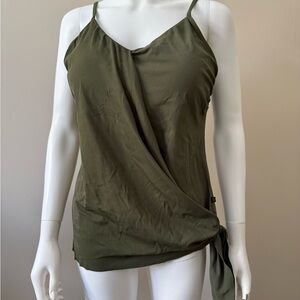 La Vie En Rose Olive Green Tankini